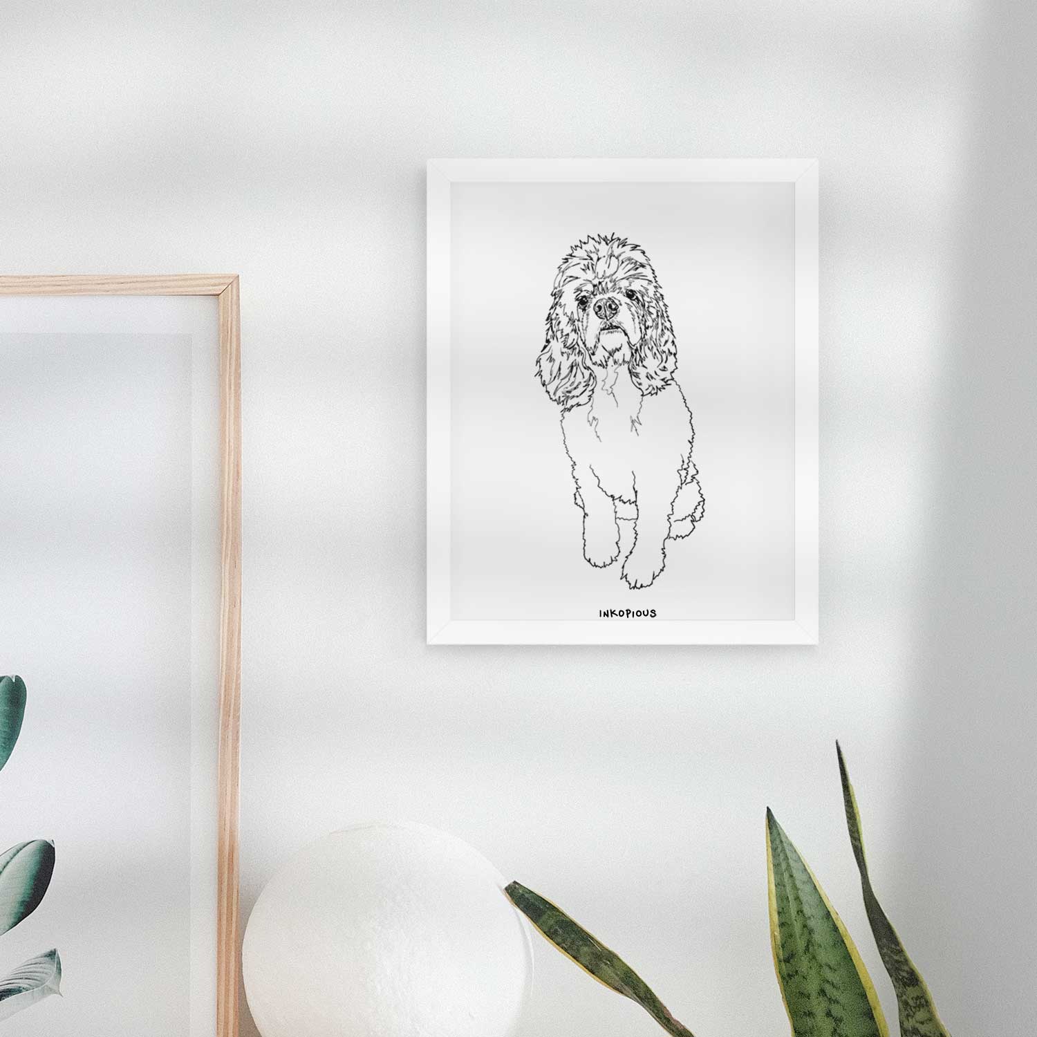 Doodled Dany the Cocker Spaniel Art Print