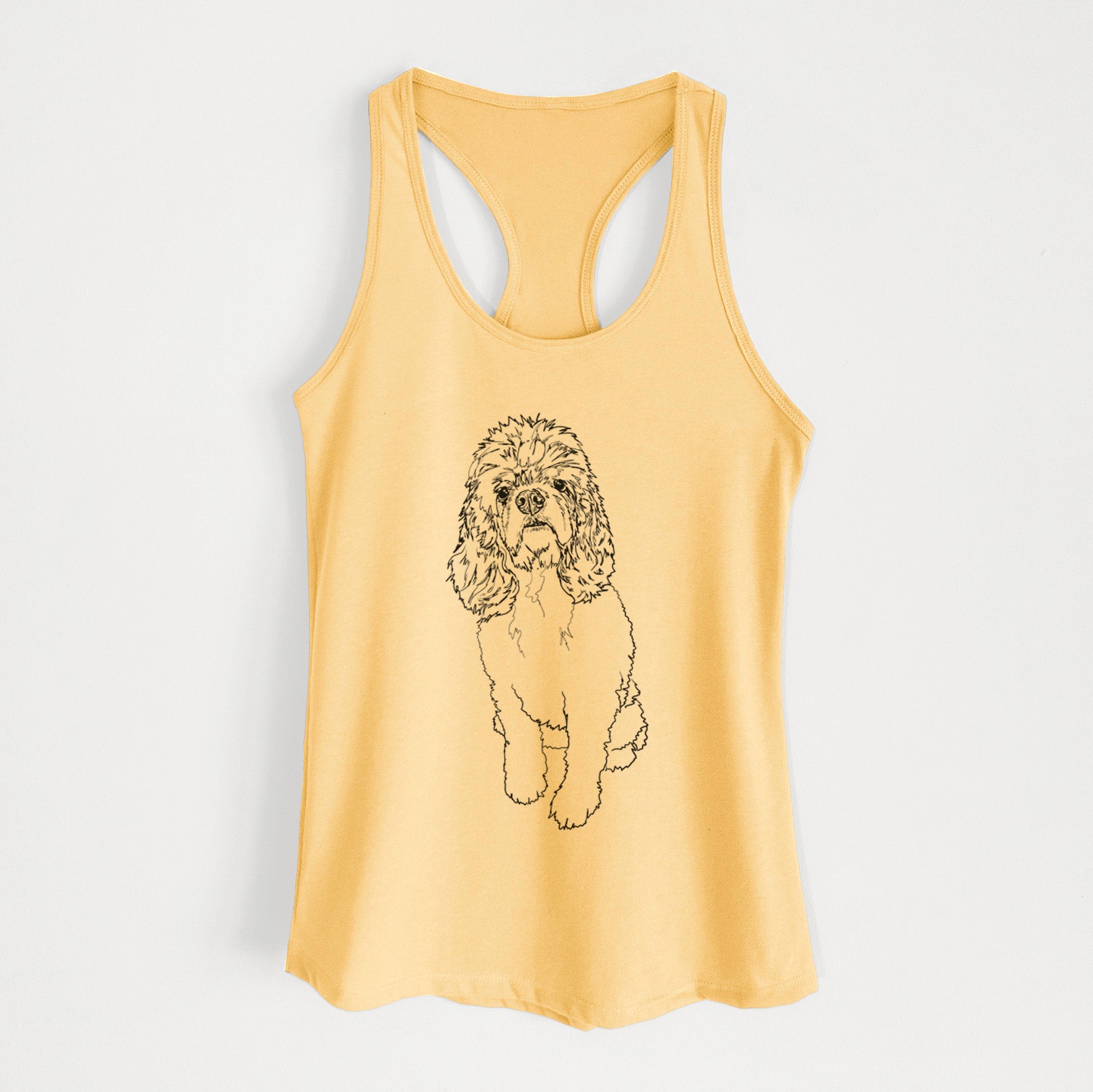 Doodled Dany the Cocker Spaniel - Women's Racerback Tanktop