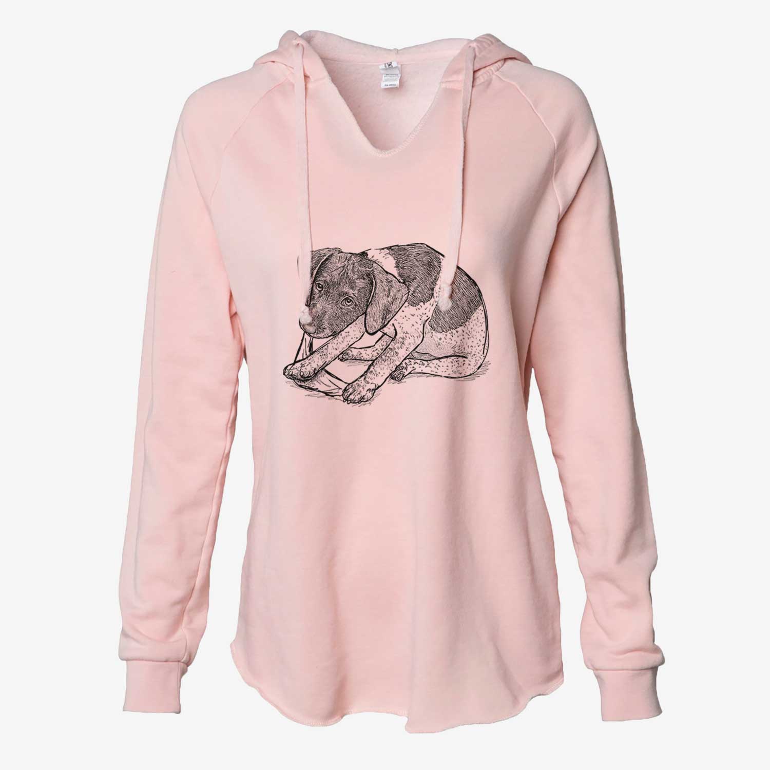 Doodled Dawson the German Shorthaired Pointer - Cali Wave Hooded Sweatshirt