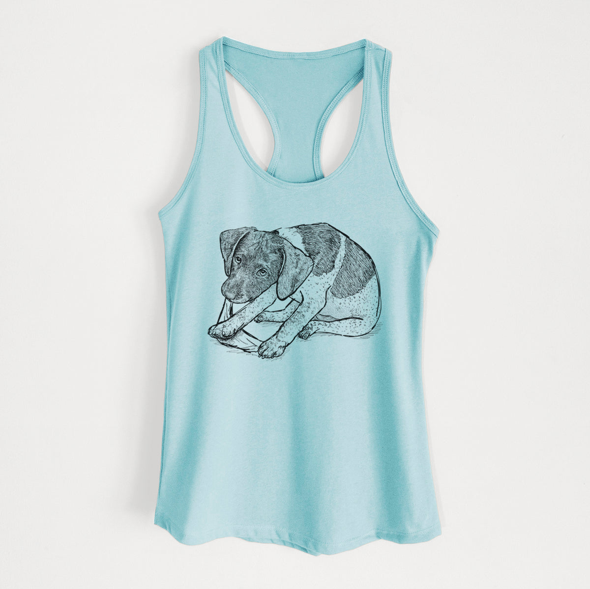 Doodled Dawson the German Shorthaired Pointer - Women&#39;s Racerback Tanktop