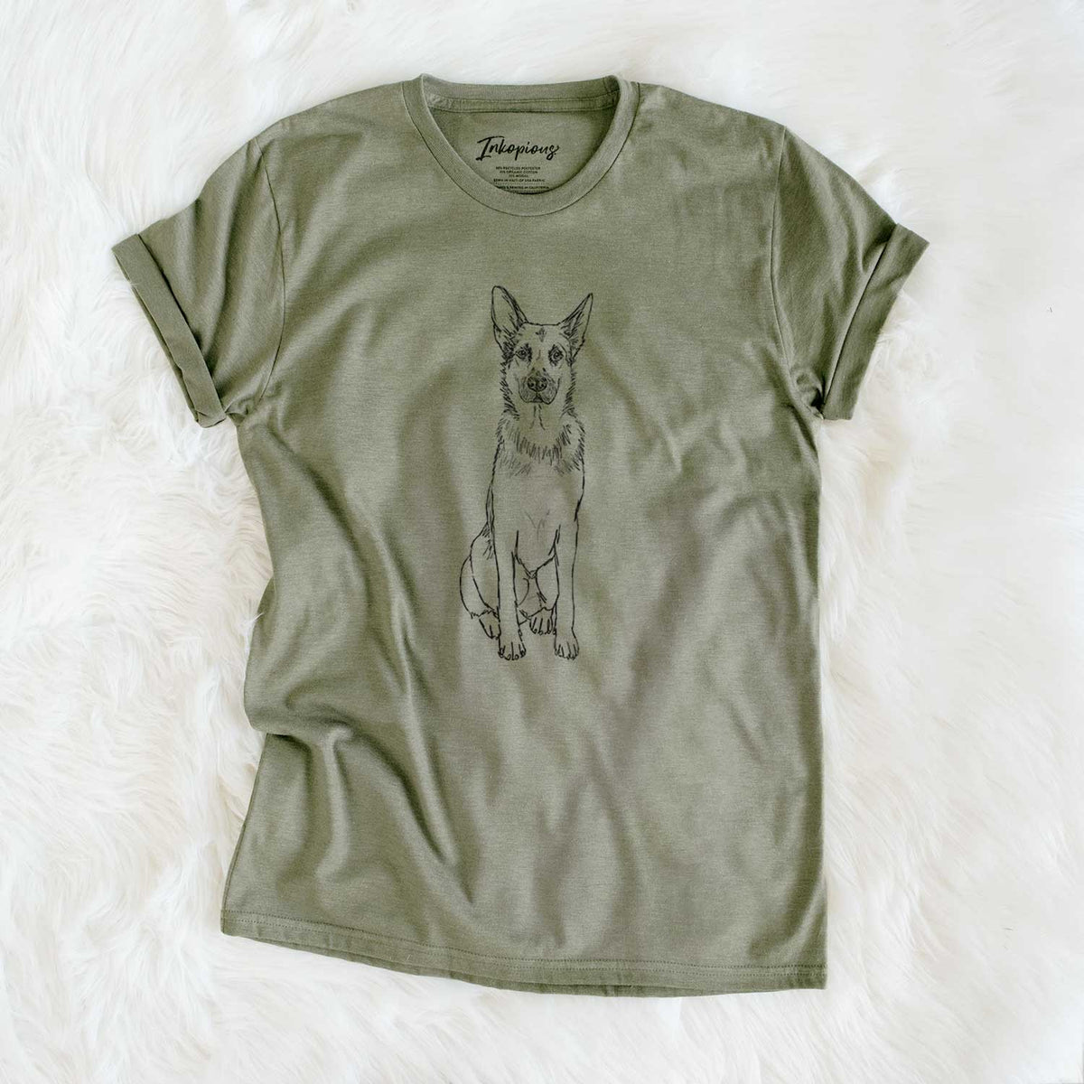 Doodled Delta the German Shepherd - Unisex Crewneck