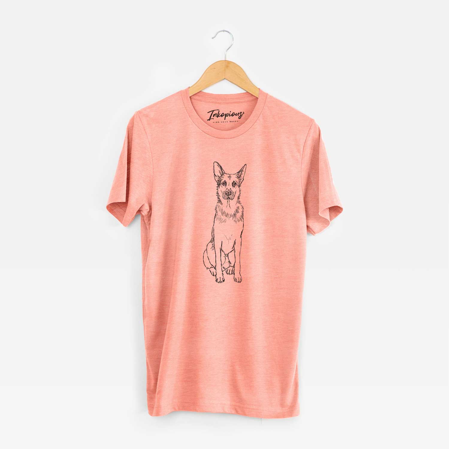 Doodled Delta the German Shepherd - Unisex Crewneck