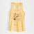 Doodled Dexter the Mini Schanuzer Wire Terrier Mix - Women's Racerback Tanktop