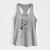 Doodled Dexter the Mini Schanuzer Wire Terrier Mix - Women's Racerback Tanktop