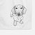 Doodled Dillon the Dachshund Decorative Hand Towel