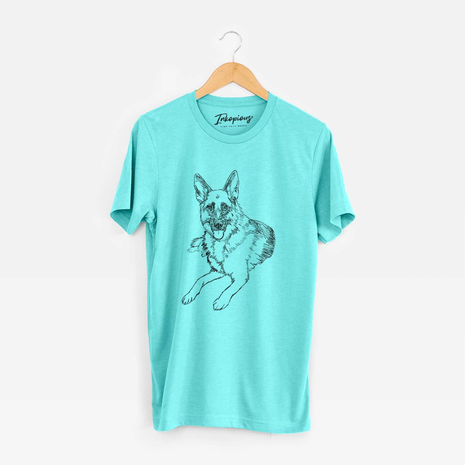 Doodled Dixie the German Shepherd - Unisex Crewneck