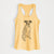 Doodled Dizzy the Boxer - Women's Racerback Tanktop