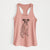 Doodled Dizzy the Boxer - Women's Racerback Tanktop