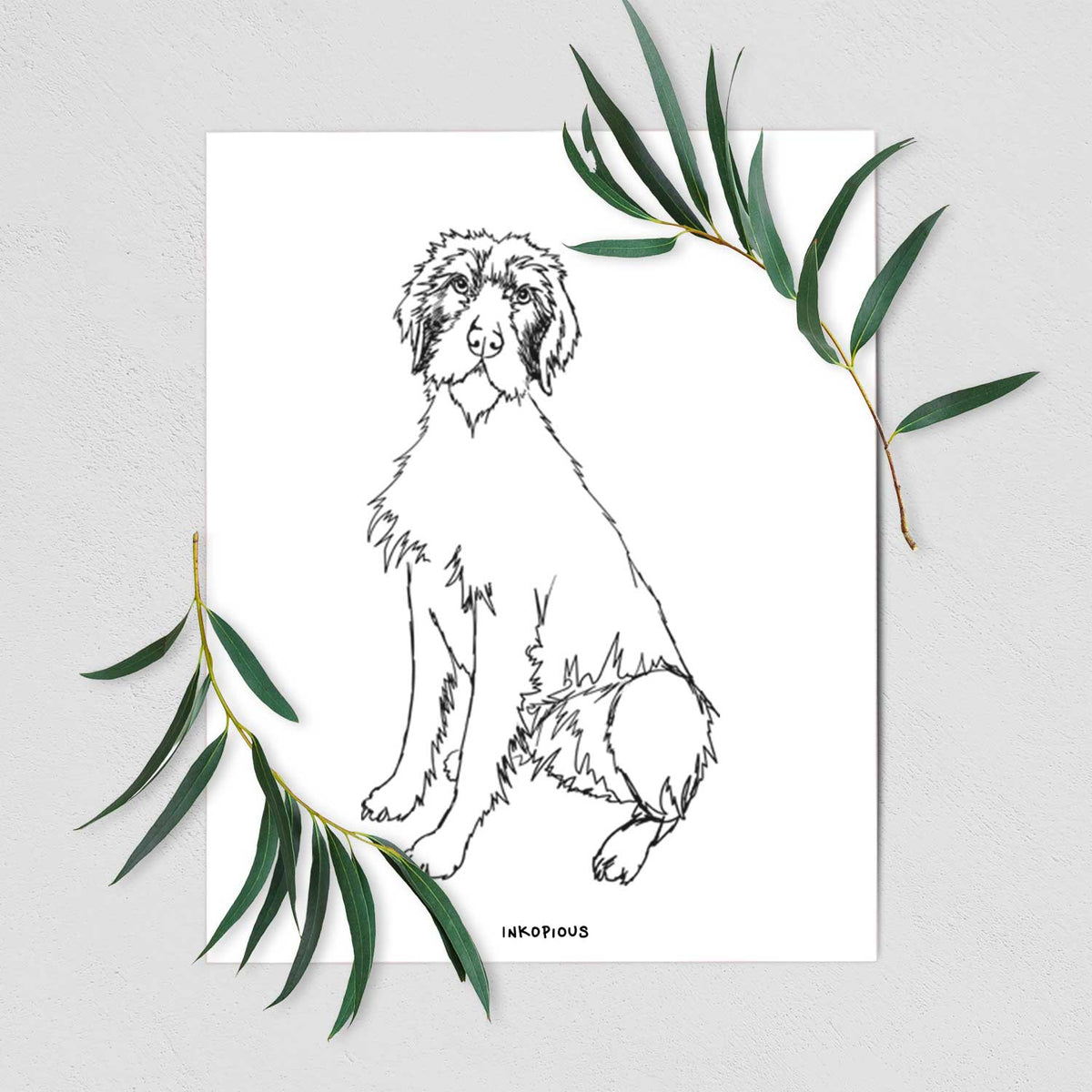 Doodled Doc the Pudelpointer Art Print