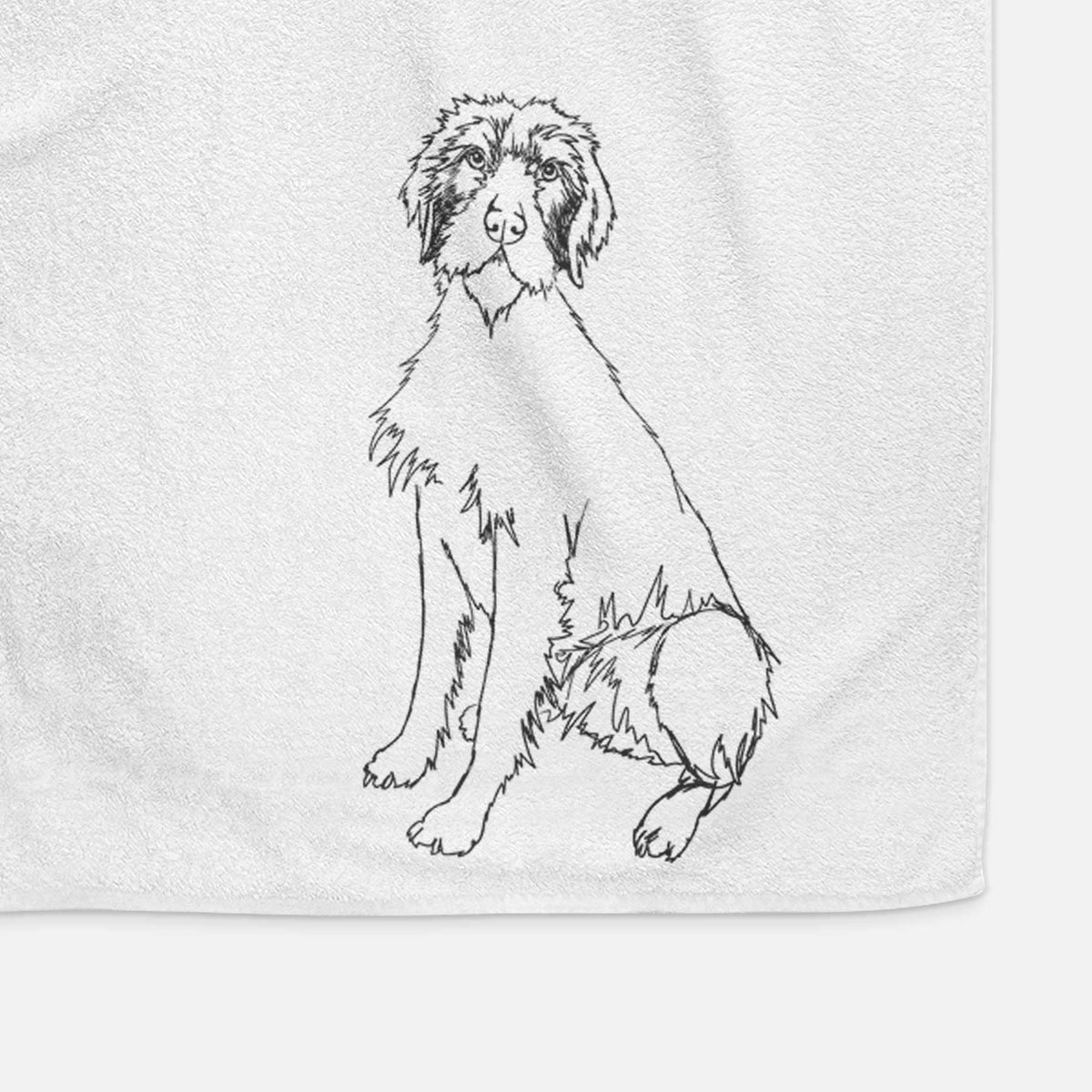 Doodled Doc the Pudelpointer Decorative Hand Towel