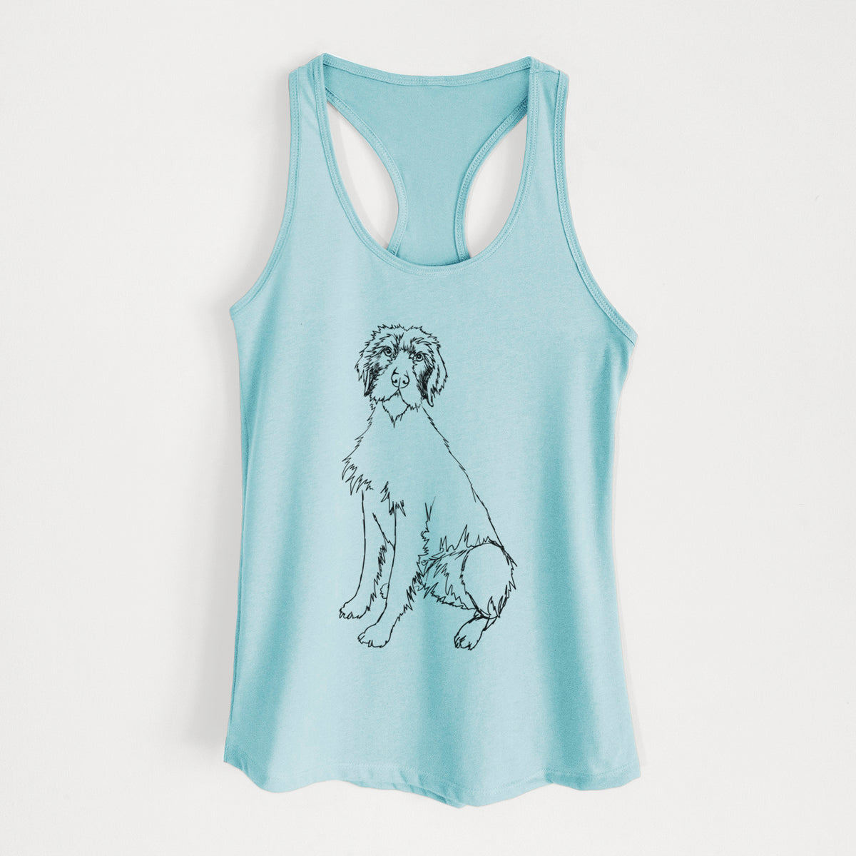 Doodled Doc the Pudelpointer - Women&#39;s Racerback Tanktop