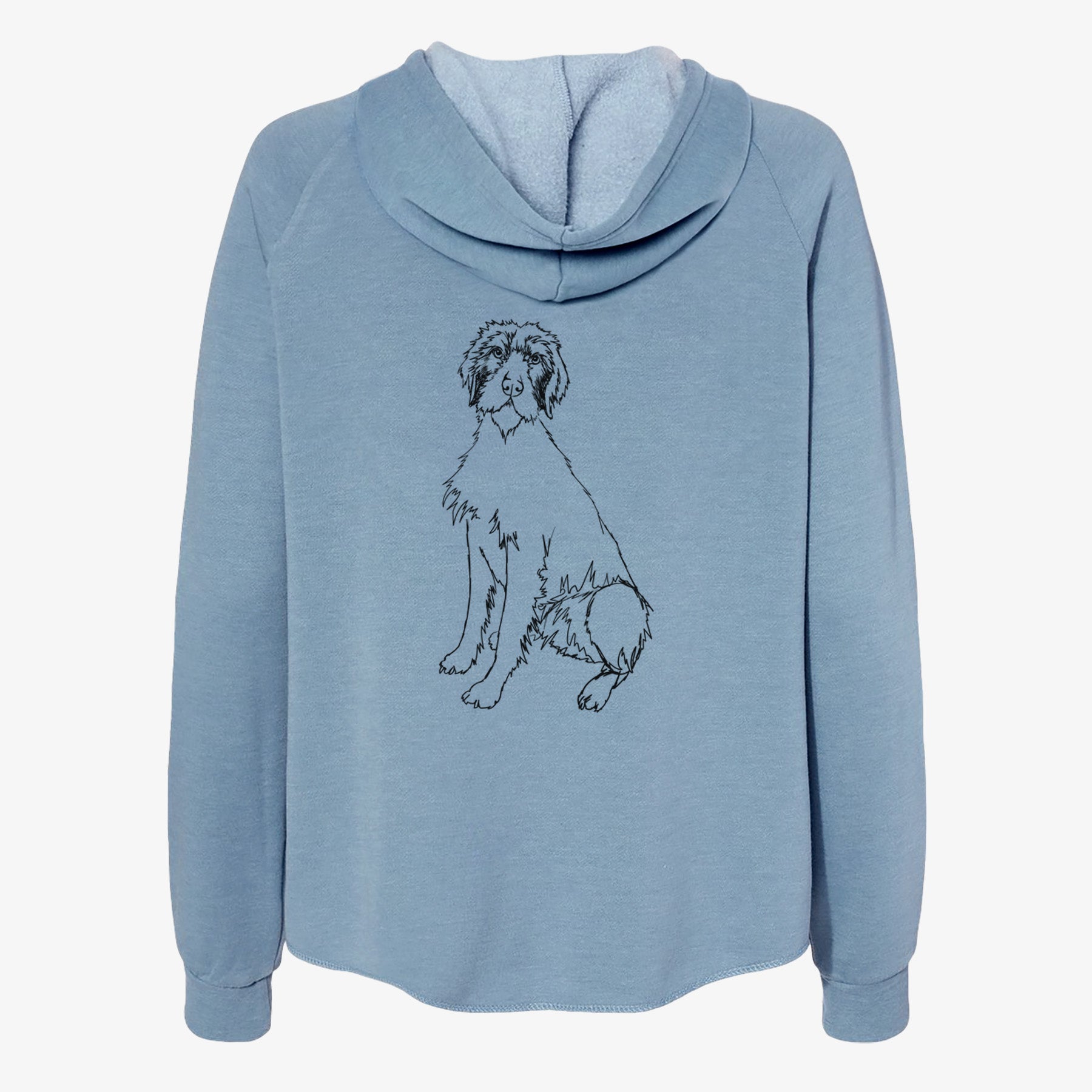 Doodled Doc the Pudelpointer - Women's Cali Wave Zip-Up Sweatshirt