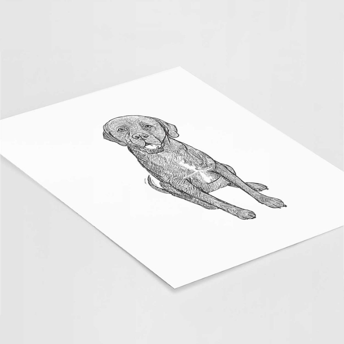 Doodled Dude the Dogue de Bordeaux Mix Art Print