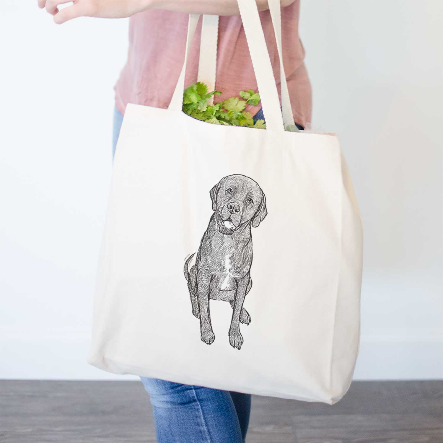 Doodled Dude the Dogue de Bordeaux Mix - Tote Bag