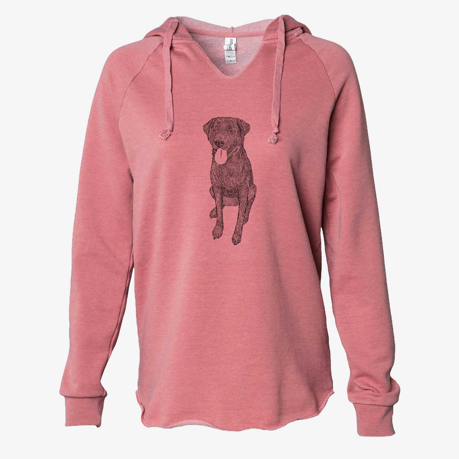 Doodled Duffy the Rottweiler Labrador Mix - Cali Wave Hooded Sweatshirt