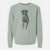 Doodled Duffy the Rottweiler Labrador Mix - Unisex Pigment Dyed Crew Sweatshirt