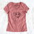 Doodled Duke the Beagle Walker Hound Mix - Women's V-neck Shirt