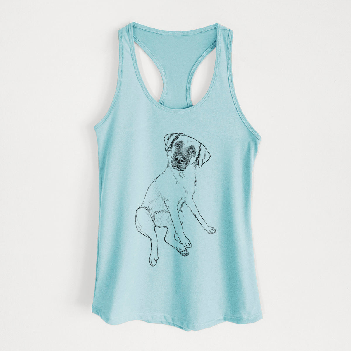 Doodled Dunder the Arubian Cunucu - Women&#39;s Racerback Tanktop