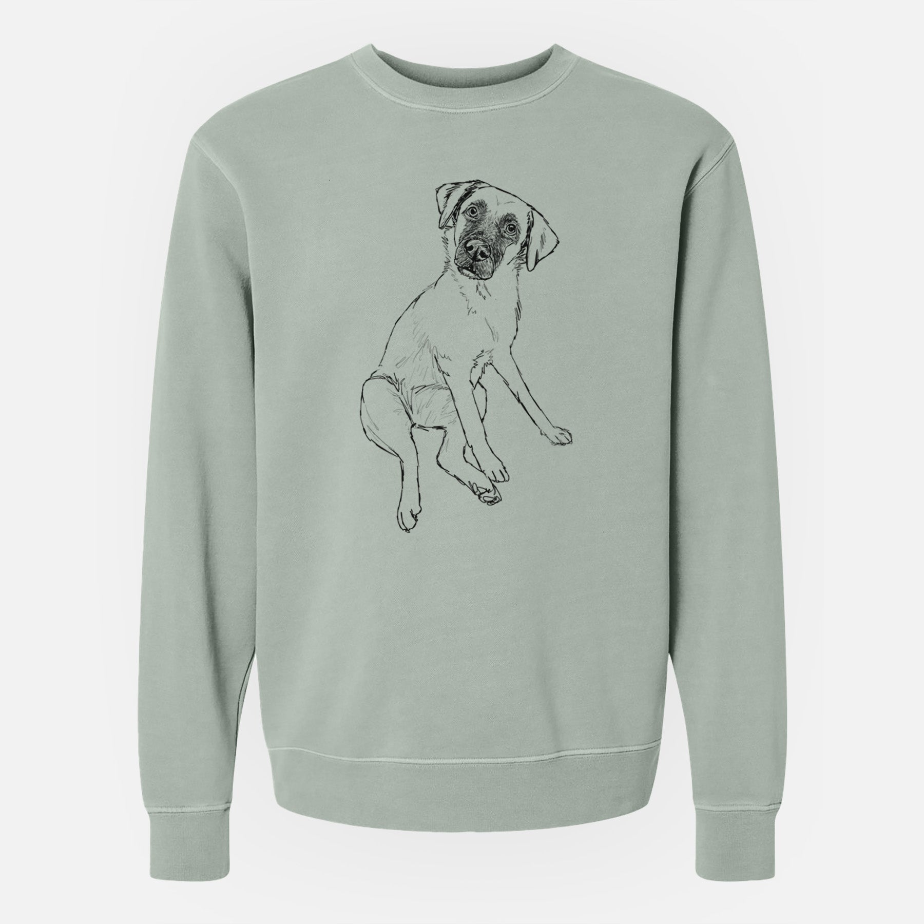 Doodled Dunder the Arubian Cunucu - Unisex Pigment Dyed Crew Sweatshirt