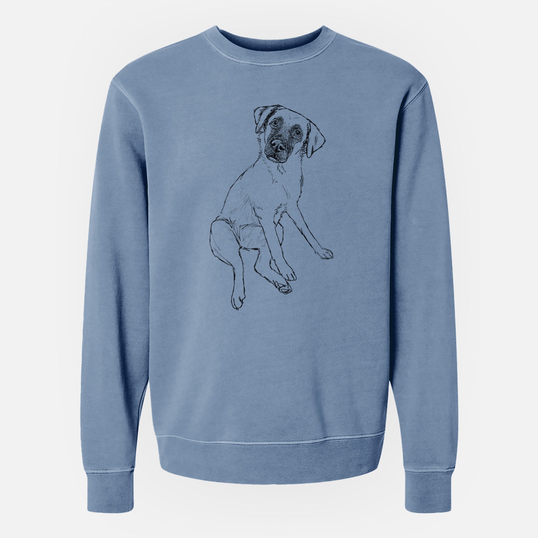 Doodled Dunder the Arubian Cunucu - Unisex Pigment Dyed Crew Sweatshirt