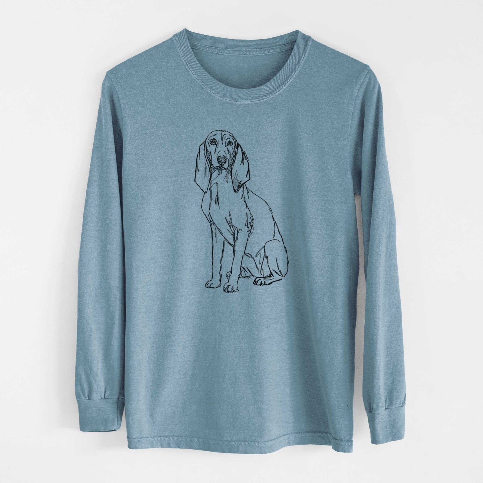 Doodled Eleanor the Italian Segugio - Heavyweight 100% Cotton Long Sleeve