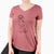 Doodled Eleanor the Italian Segugio - Women's V-neck Shirt