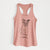 Doodled Elvin the Border Terrier - Women's Racerback Tanktop