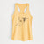 Doodled Emma Jean the Pitbull Mix - Women's Racerback Tanktop