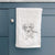 Doodled Enzo the Long Haired Dachshund Decorative Hand Towel