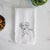 Doodled Enzo the Long Haired Dachshund Decorative Hand Towel