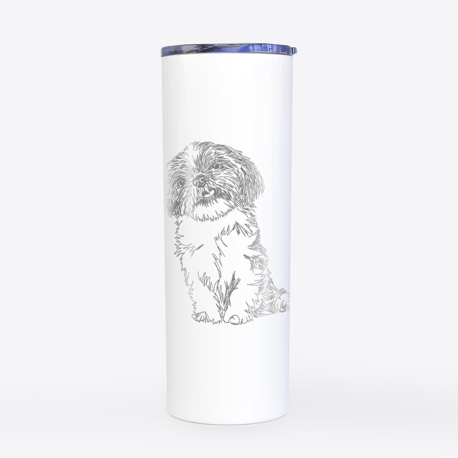 Doodled Ethel the Shih Tzu - 20oz Skinny Tumbler