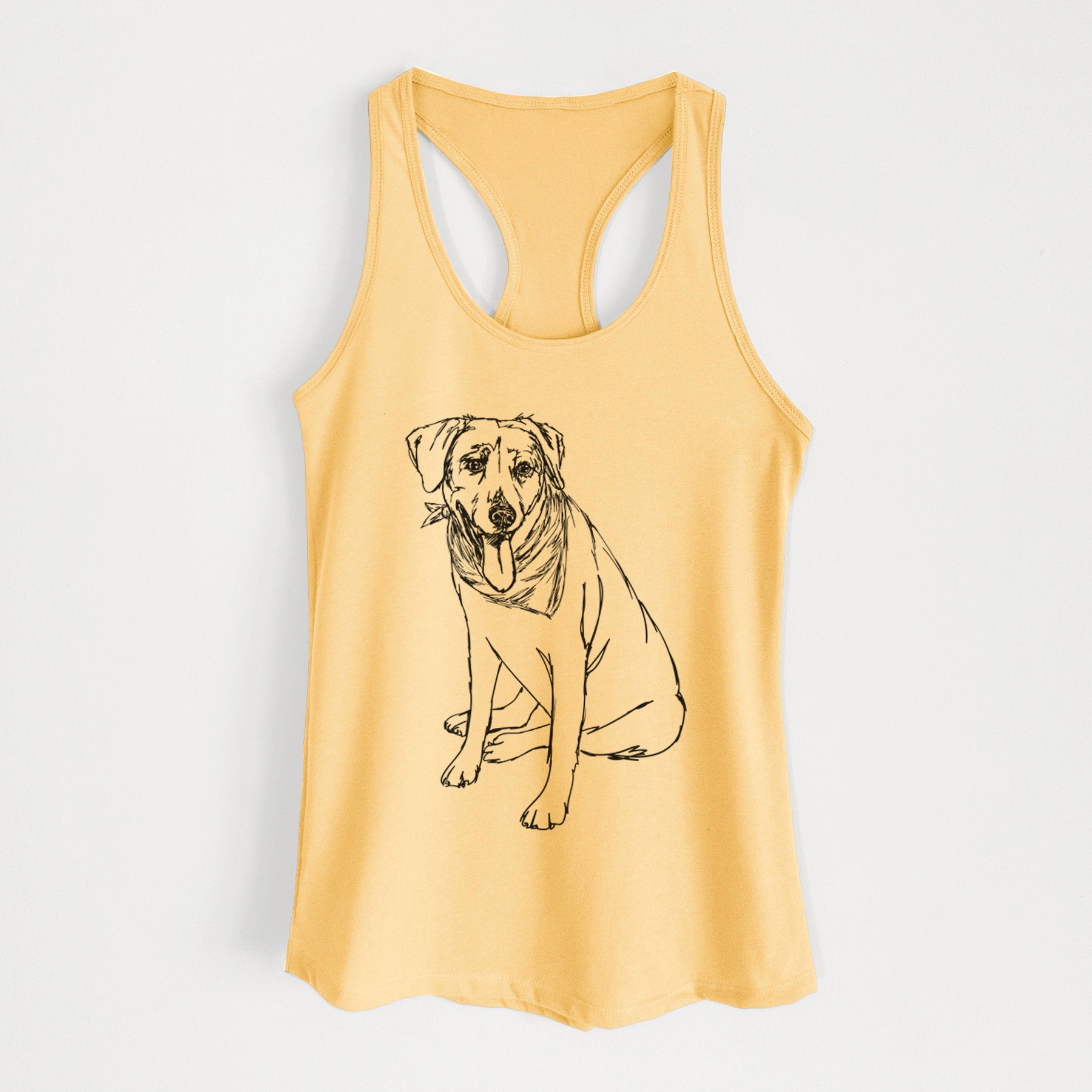 Doodled Faith the Labrador Retriever - Women's Racerback Tanktop