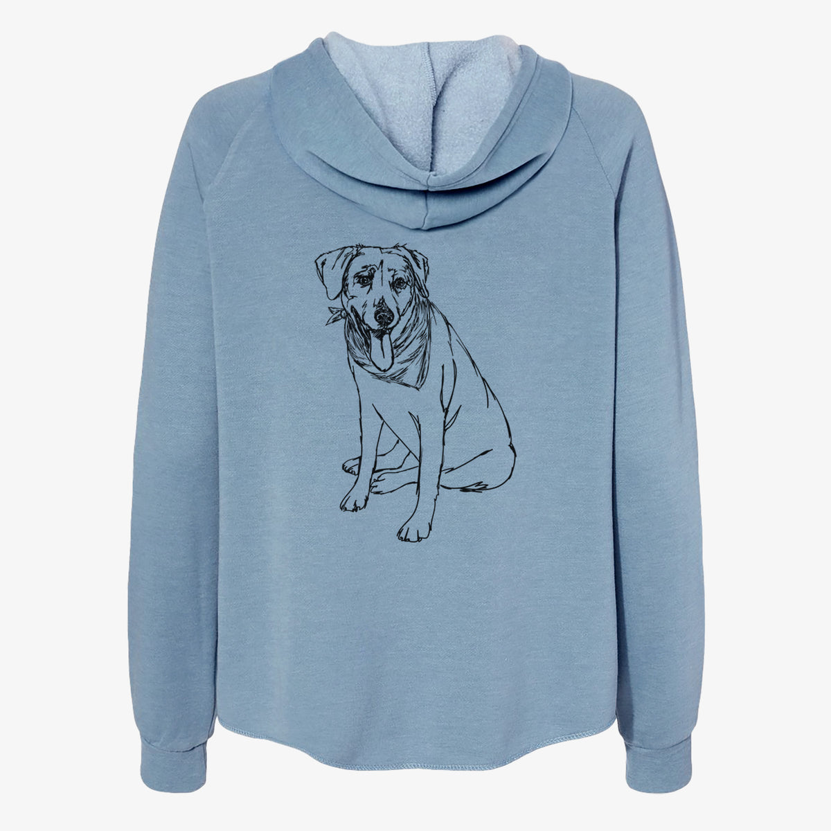 Doodled Faith the Labrador Retriever - Women's Cali Wave Zip-Up Sweatshirt
