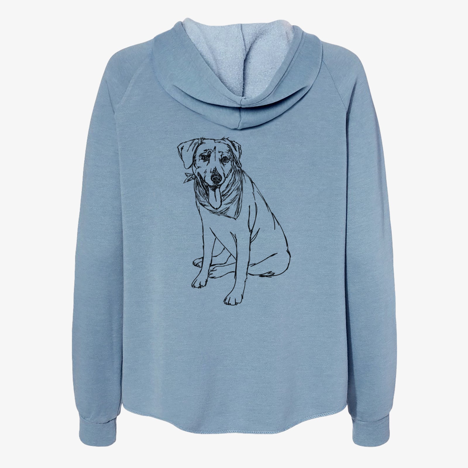 Doodled Faith the Labrador Retriever - Women's Cali Wave Zip-Up Sweatshirt