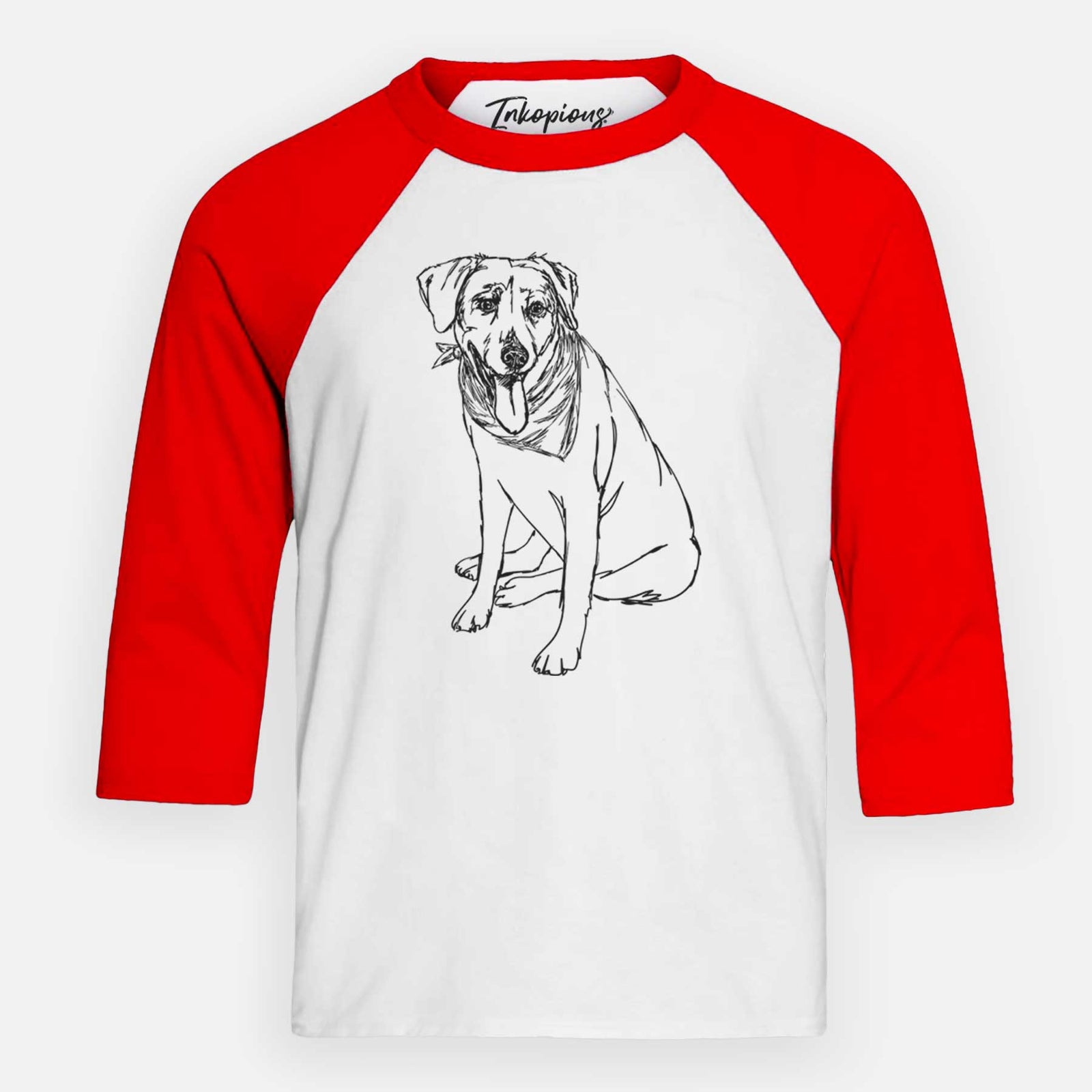 Doodled Faith the Labrador Retriever - Youth 3/4 Long Sleeve
