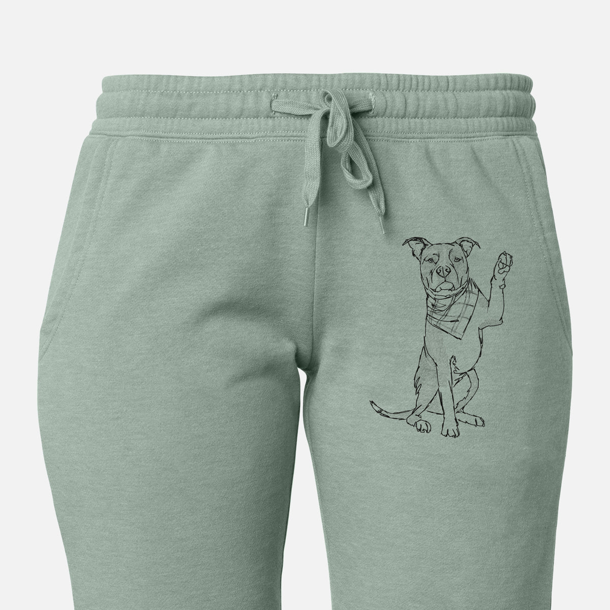 Doodled Fancy the American Staffordshire Terrier - Women&#39;s Cali Wave Joggers