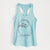 Doodled Fergus the Pomeranian - Women's Racerback Tanktop