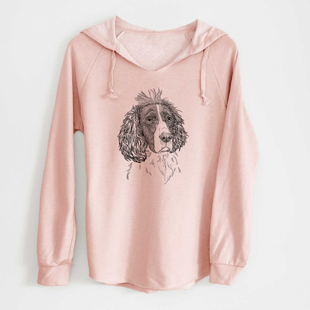 Doodled Fern the English Springer Spaniel - Cali Wave Hooded Sweatshirt