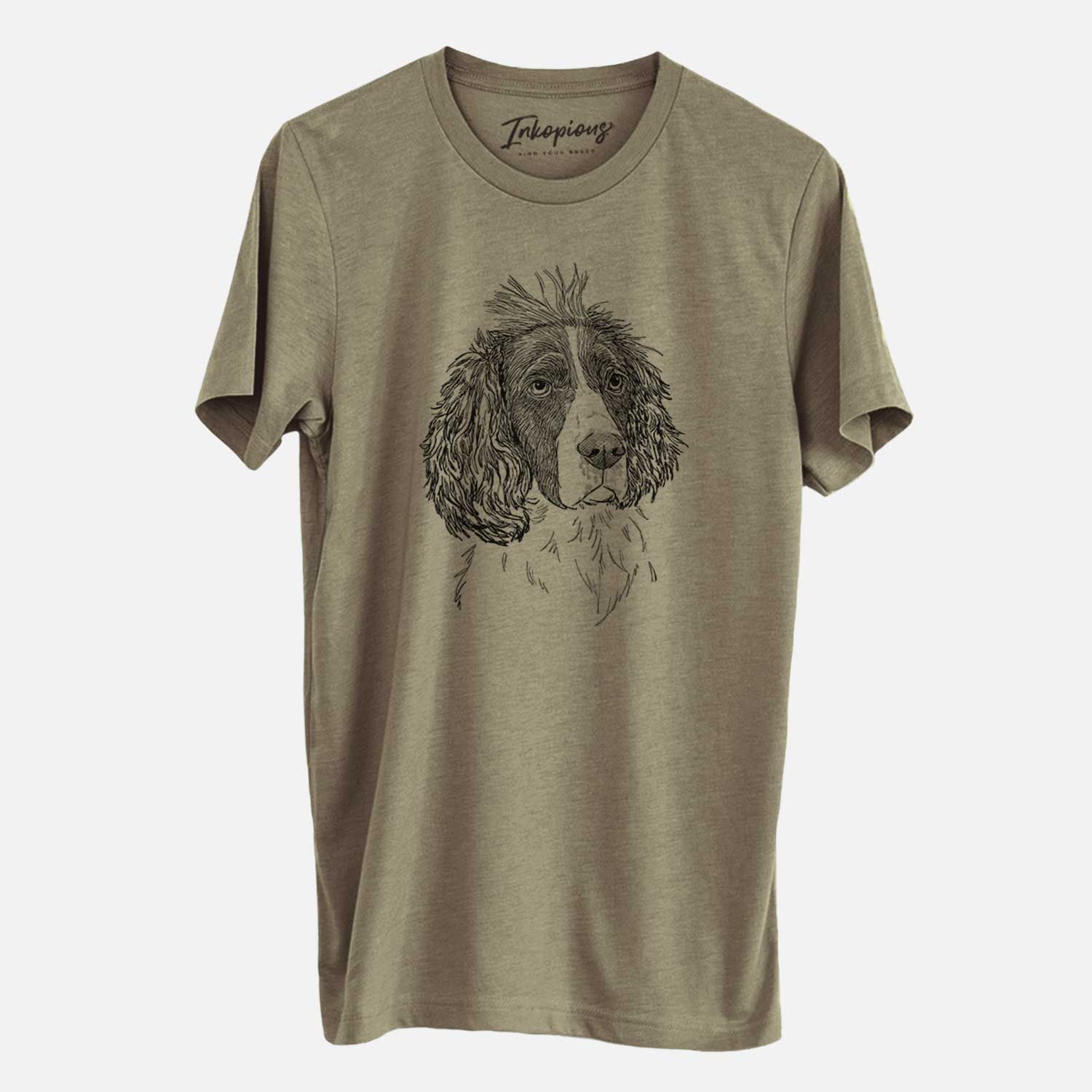 Doodled Fern the English Springer Spaniel - Unisex Crewneck