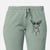 Doodled Fez E Weegles the Weimaraner - Women's Cali Wave Joggers