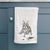 Doodled FiFi the Boston Terrier Decorative Hand Towel