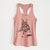 Doodled FiFi the Boston Terrier - Women's Racerback Tanktop