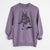 Doodled FiFi the Boston Terrier - Unisex Pigment Dyed Crew Sweatshirt