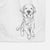 Doodled Finley the Golden Retriever Puppy Decorative Hand Towel