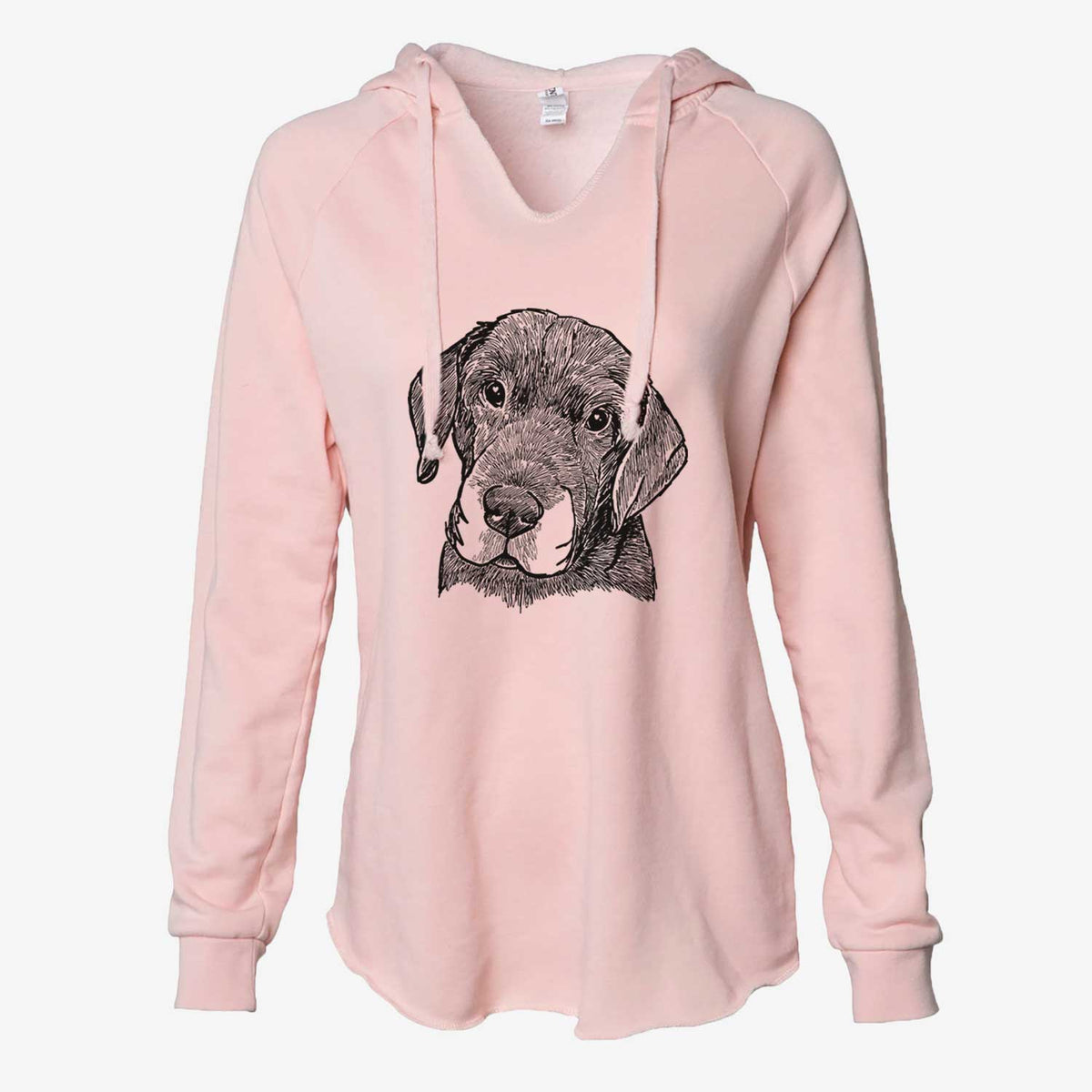 Doodled Finnegan the Shar Pei Beagle Mix - Cali Wave Hooded Sweatshirt