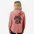 Doodled Finnegan the Shar Pei Beagle Mix - Women's Cali Wave Zip-Up Sweatshirt