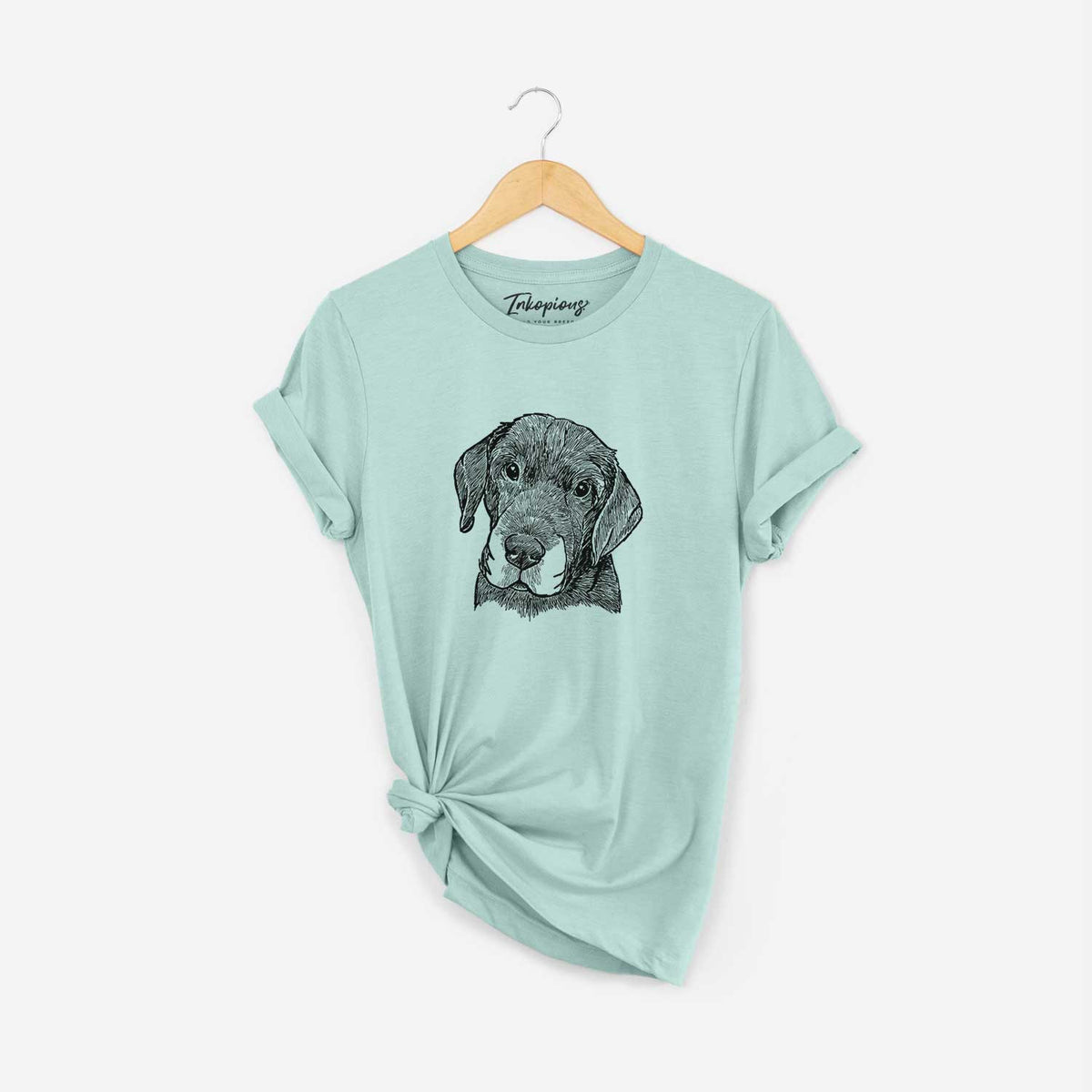 Doodled Finnegan the Shar Pei Beagle Mix - Unisex Crewneck