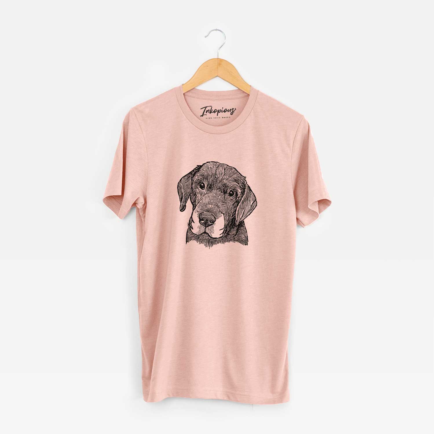 Doodled Finnegan the Shar Pei Beagle Mix - Unisex Crewneck