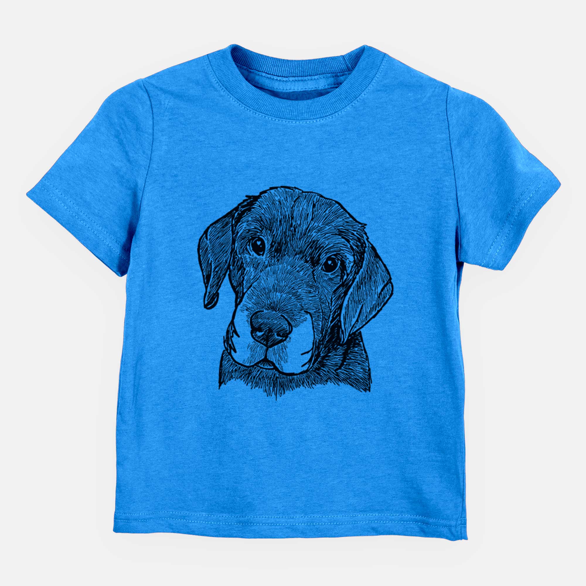 Doodled Finnegan the Shar Pei Beagle Mix - Kids/Youth/Toddler Shirt