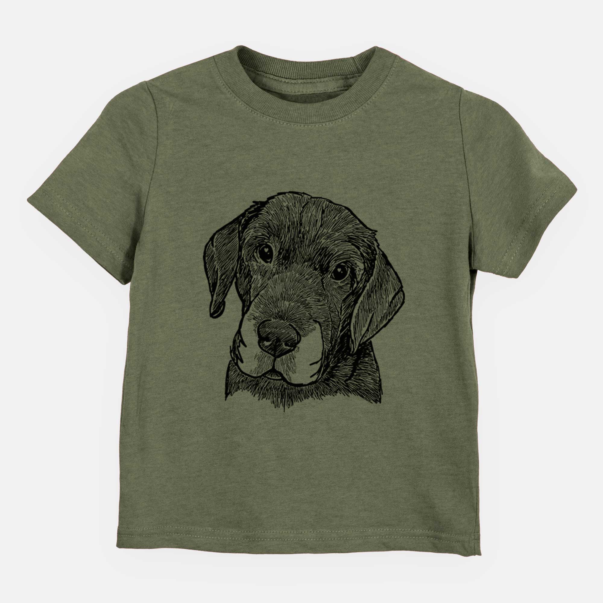 Doodled Finnegan the Shar Pei Beagle Mix - Kids/Youth/Toddler Shirt